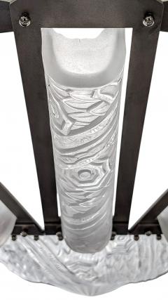 Charles Schneider French Art Deco Chandelier by Schneider Pair Available  - 4378278