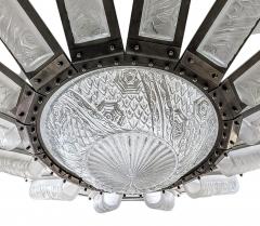 Charles Schneider French Art Deco Chandelier by Schneider Pair Available  - 4378280