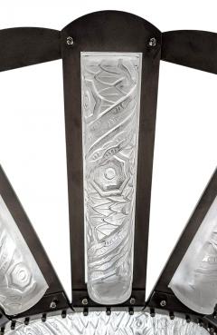 Charles Schneider French Art Deco Chandelier by Schneider Pair Available  - 4378283