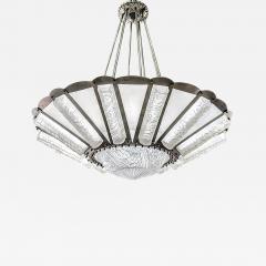 Charles Schneider French Art Deco Chandelier by Schneider Pair Available  - 4379321