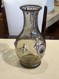 Charles Schneider French Art Deco Hand Enameled Glass Vase by Charles Schneider 1922 - 4750366