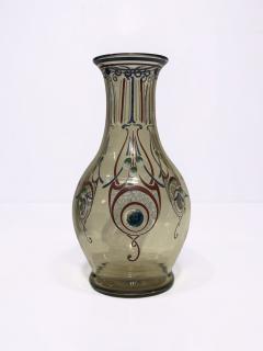 Charles Schneider French Art Deco Hand Enameled Glass Vase by Charles Schneider 1922 - 4751655