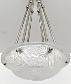 Charles Schneider French Art Deco Pendant Chandelier by Schneider - 3940641