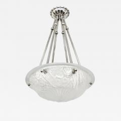 Charles Schneider French Art Deco Pendant Chandelier by Schneider - 3976685