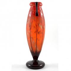 Charles Schneider Le Verre Francais Cardimine Cameo Glass Vase - 113062