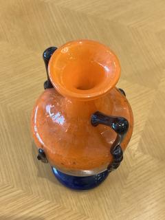 Charles Schneider Orange Art Deco Vase by Charles Schnedier - 3860750