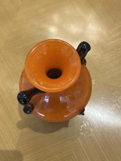 Charles Schneider Orange Art Deco Vase by Charles Schnedier - 3860752