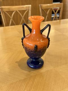 Charles Schneider Orange Art Deco Vase by Charles Schnedier - 3860753