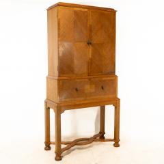 Charles Spooner Charles Spooner Arts Crafts Oak Secretaire Cabinet with Serpentine Stretchers - 4182814