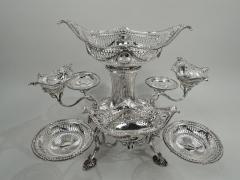 Charles Stuart Harris Antique English Victorian Neoclassical Sterling Silver Epergne 1895 - 3757612