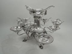 Charles Stuart Harris Antique English Victorian Neoclassical Sterling Silver Epergne 1895 - 3757635