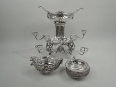 Charles Stuart Harris Antique English Victorian Neoclassical Sterling Silver Epergne 1895 - 3757636