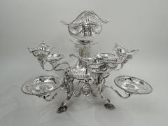 Charles Stuart Harris Antique English Victorian Neoclassical Sterling Silver Epergne 1895 - 3757637