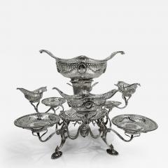 Charles Stuart Harris Antique English Victorian Neoclassical Sterling Silver Epergne 1895 - 3758892