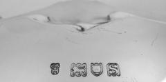 Charles Stuart Harris English Edwardian Georgian Sterling Silver Shell Scroll Salver 1913 - 4247016