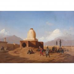 Charles Th odore Fr re Orientalist oil painting in giltwood frame by Fr re - 4094662