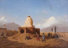 Charles Th odore Fr re Orientalist oil painting in giltwood frame by Fr re - 4097688