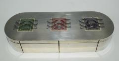 Charles Thomae Sterling Silver Enamel Stamp Box - 4291388