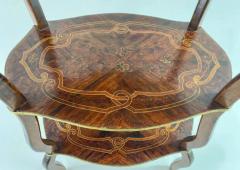 Charles Topino Charles Topino Style French Transitional Marquetry Design Side End Table Pair - 2865938