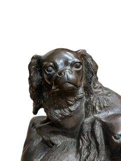 Charles Valton 19th C Bronze Cavalier King Charles Spaniels by C Valton - 4361438