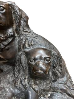 Charles Valton 19th C Bronze Cavalier King Charles Spaniels by C Valton - 4361444