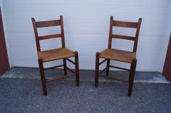 Charles Webb Pair of Teak and Rush Dining Chairs by Charles Webb - 1606438