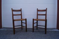 Charles Webb Pair of Teak and Rush Dining Chairs by Charles Webb - 1606442