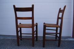 Charles Webb Pair of Teak and Rush Dining Chairs by Charles Webb - 1606448