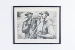 Charles Wilbert White Charles White Lithograph Harvest Talk - 368497