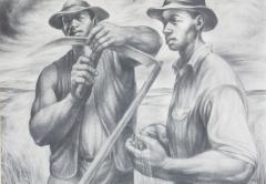 Charles Wilbert White Charles White Lithograph Harvest Talk - 368616