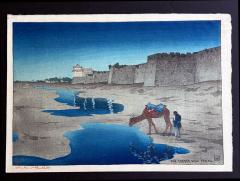 Charles William Bartlett Rare Woodblock Print the Tartar Wall Peking by Charles William Bartlett - 4235662