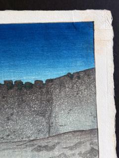 Charles William Bartlett Rare Woodblock Print the Tartar Wall Peking by Charles William Bartlett - 4235667