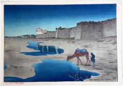 Charles William Bartlett Rare Woodblock Print the Tartar Wall Peking by Charles William Bartlett - 4237537