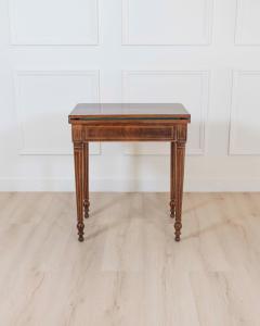 Charles X 1820 maple and mahogany inlaid game table - 4611901