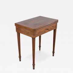 Charles X 1820 maple and mahogany inlaid game table - 4614316