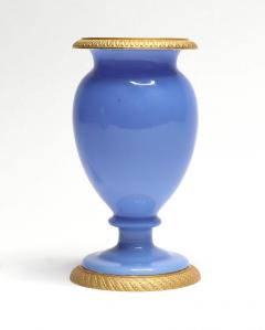 Charles X Blue Opaline Small Vase c 1825 - 3557100