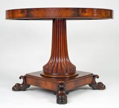 Charles X Mahogany Marble Gueridon Center Table - 776850