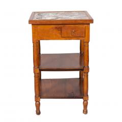 Charles X Walnut and Marble Drinks Table or Rafraichisso - 3739831
