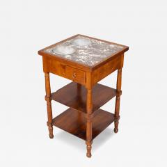 Charles X Walnut and Marble Drinks Table or Rafraichisso - 3746472