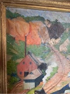 Charles Yarnall Abbott American Impressionist oil painting titled The Quarry by Yarnell Abbott - 4636164