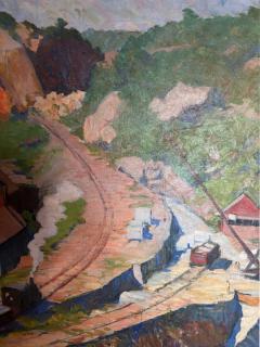 Charles Yarnall Abbott American Impressionist oil painting titled The Quarry by Yarnell Abbott - 4636165