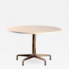 Charles and Ray Eames Segmented Base and Marble Top Round Dining Table by Eames for Knoll - 876032