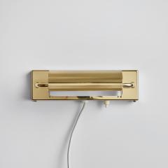 Charlotte Perriand 1960s Scandinavian Brass Rotating Wall Lamp in the Style of Charlotte Perriand - 2726413