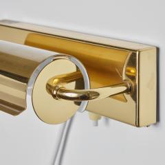 Charlotte Perriand 1960s Scandinavian Brass Rotating Wall Lamp in the Style of Charlotte Perriand - 2726417