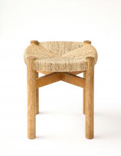 Charlotte Perriand Ash and Rush Stool by Charlotte Perriand France c 1960 - 4100646