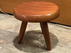 Charlotte Perriand Blond mahogany stool by Charlotte Perriand - 3436098