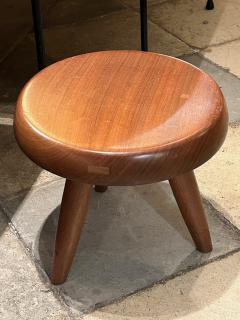 Charlotte Perriand Blond mahogany stool by Charlotte Perriand - 3436100