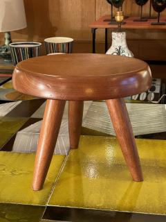 Charlotte Perriand Blond mahogany stool by Charlotte Perriand - 3436103