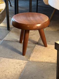 Charlotte Perriand Blond mahogany stool by Charlotte Perriand - 3436105