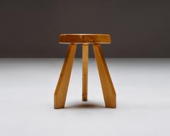 Charlotte Perriand Blonde Pine Sandoz Stool by Charlotte Perriand France c 1963 - 4759963